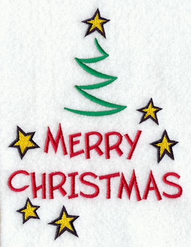 Jubilant Merry Christmas Tree