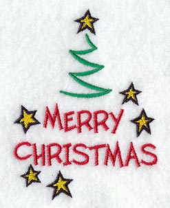 Jubilant Merry Christmas Tree