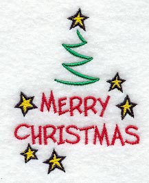 Jubilant Merry Christmas Tree