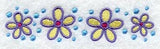 Flowers and Dots Border