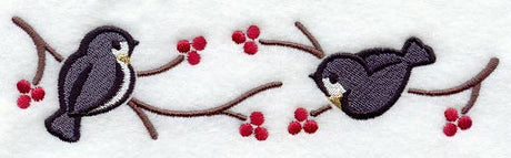 Chirping Chickadees Border