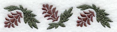 Tumbling Pinecone Sprigs Border