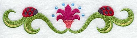 Ladybugs and Vines Border