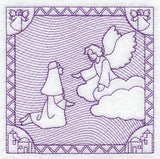 The Angel Gabriel Appears to Mary (Trapunto)