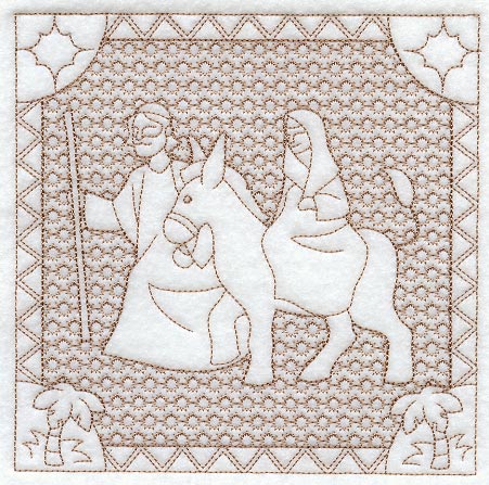 Journey to Bethlehem (Trapunto)