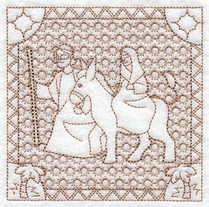 Journey to Bethlehem (Trapunto)