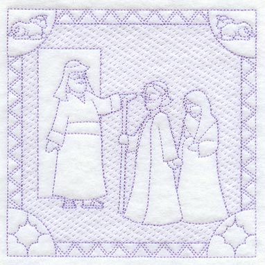 No Room at the Inn (Trapunto)