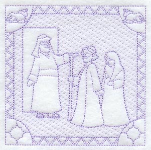 No Room at the Inn (Trapunto)