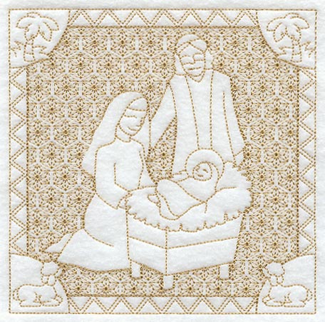 Away in the Manger (Trapunto)