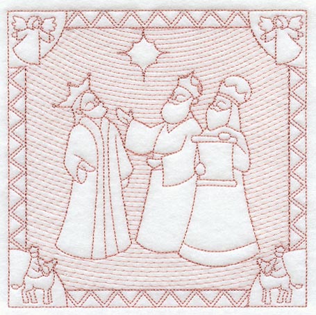 The Magi Learn of the New King (Trapunto)