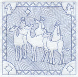 Following the Star to the Manger (Trapunto)