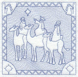 Following the Star to the Manger (Trapunto)