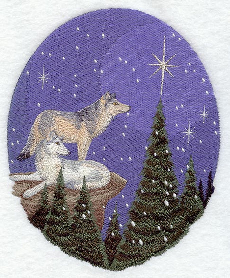 Nature's Christmas Wolves