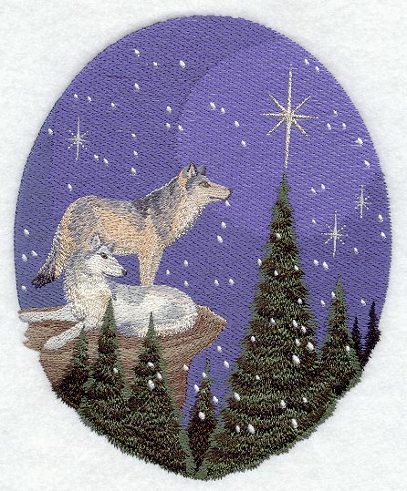 Nature's Christmas Wolves