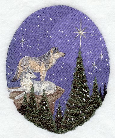 Nature's Christmas Wolves
