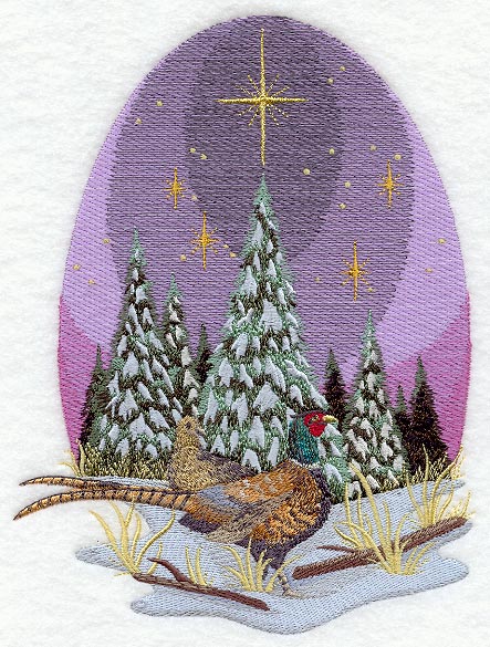Nature's Christmas Pheasants