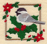 Christmas Chickadee Square