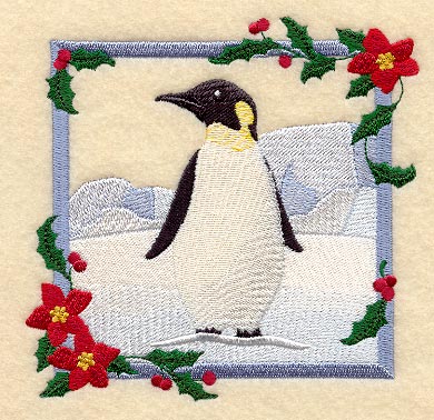 Christmas Penguin Square