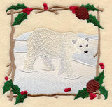 Christmas Polar Bear Square