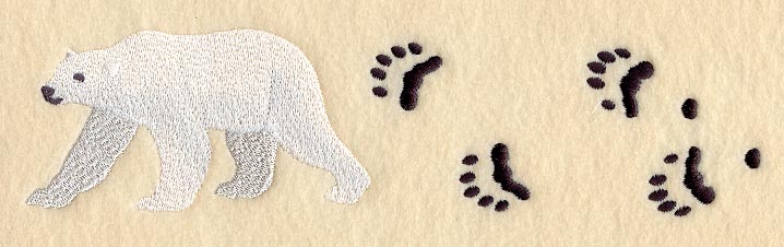Polar Bear and Tracks