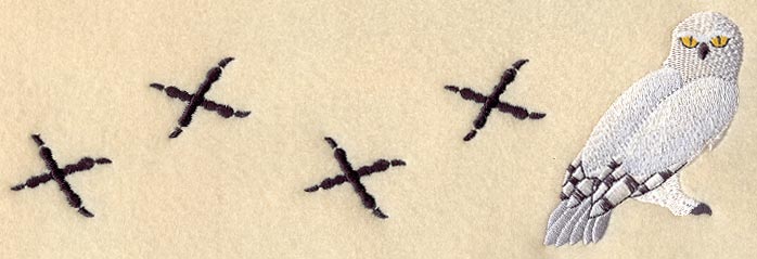 Snowy Owl and Tracks