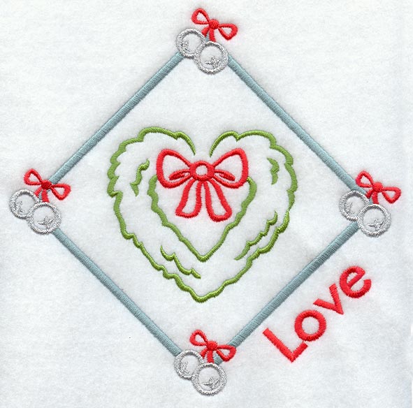 Love Christmas Wreath Diamond