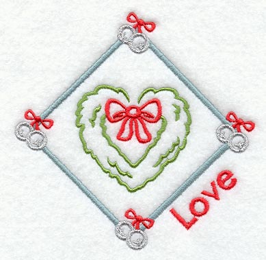 Love Christmas Wreath Diamond