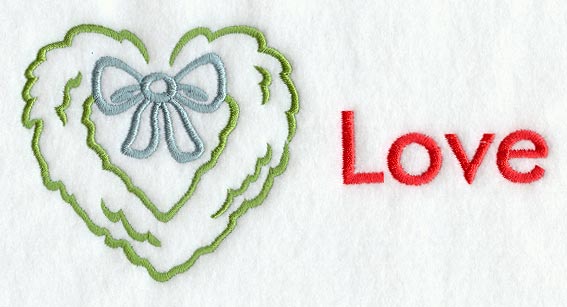 Love Christmas Wreath