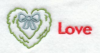 Love Christmas Wreath