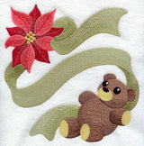 Poinsettia and Teddy Bear Square