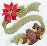 Poinsettia and Teddy Bear Square