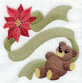 Poinsettia and Teddy Bear Square