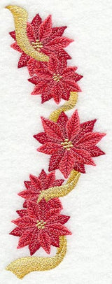 Poinsettia Trio with Ribbon Spray
