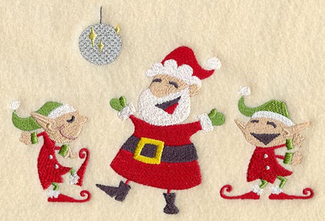 Dancing Santa and Elves