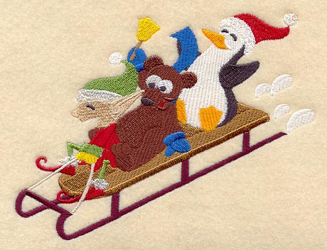 Sledding Christmas Critters