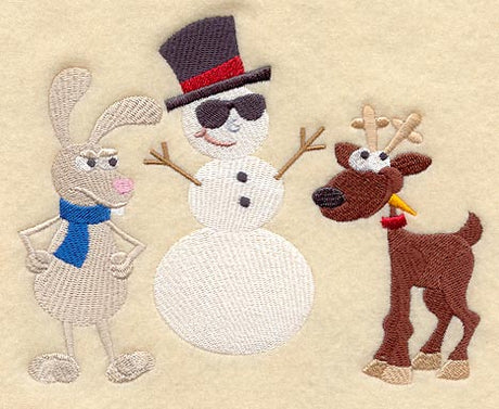 Christmas Critters with Snowman