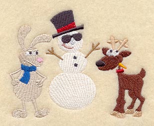 Christmas Critters with Snowman