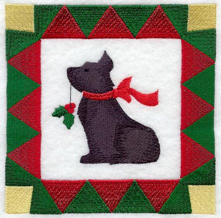 Christmas Scottie Dog