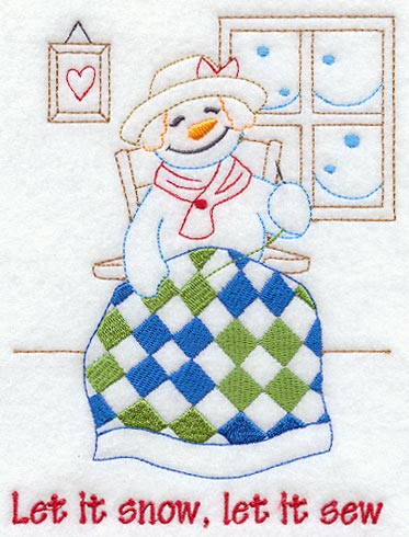 Let It Snow, Let It Sew Snowlady