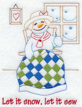 Let It Snow, Let It Sew Snowlady
