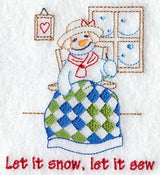Let It Snow, Let It Sew Snowlady