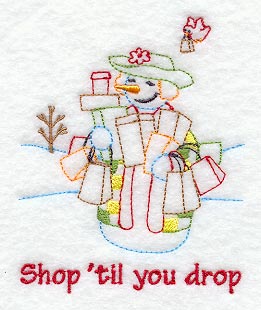 Shop 'Til You Drop Snowlady