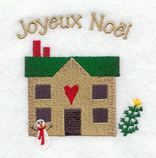 Joyeux Noel Saltbox House (French)