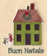 Buon Natale Saltbox House (Italian)