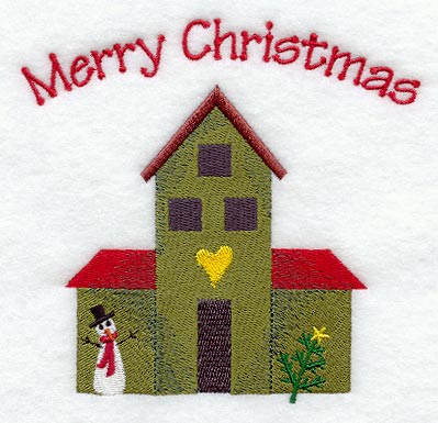 Merry Christmas Saltbox House (English)