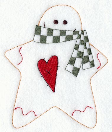 Checkered Scarf Gingerbread Man