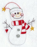 Heart and Stars Snowman