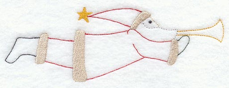 Trumpeting Santa