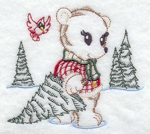 Bear Finds a Christmas Tree (Vintage)