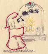 Puppy Watches for Santa (Vintage)